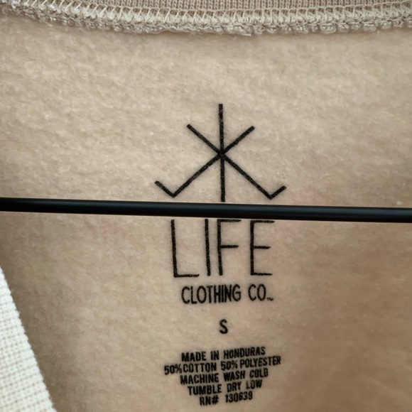 “Be a Kind Human” Cream Soft Sweatshirt Size S - Picture 8 of 8